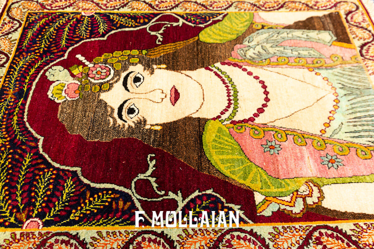 Kerman Ravar, un tappeto Figurativo Antico Persiano n°:92965284